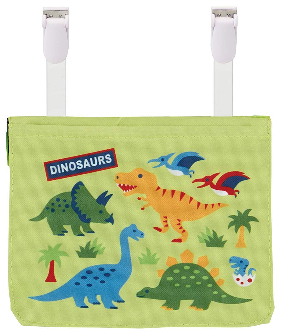 Skater Dinosaur 2Way Outing Pocket Pouch with Shoulder Strap - 11cm X 14cm X 3cm- Japan Figure Store - #1 Bring To You The Best Japanese Goods