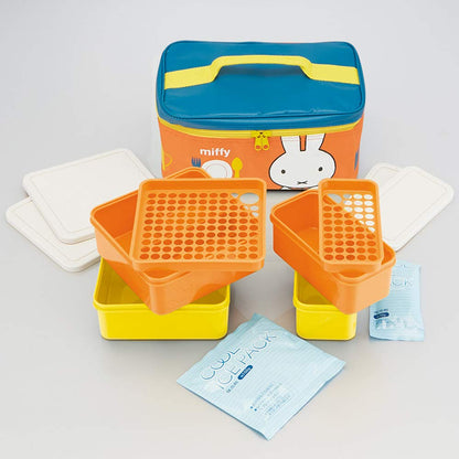 Skater Large 3.8L Miffy 20 Picnic Lunch Box with Cooler Bag and Ice Pack- Japan Figure Store - #1 Bring To You The Best Japanese Goods