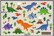 Skater Dinosaur Picnic Sheet 60x90cm - Compact Outdoor Mat VS1-A- Japan Figure Store - #1 Bring To You The Best Japanese Goods