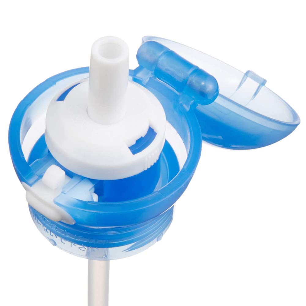 Skater 350ml/500ml Sky Blue Push-Type Plastic Bottle with Straw Cap PSHC3- Japan Figure Store - #1 Bring To You The Best Japanese Goods