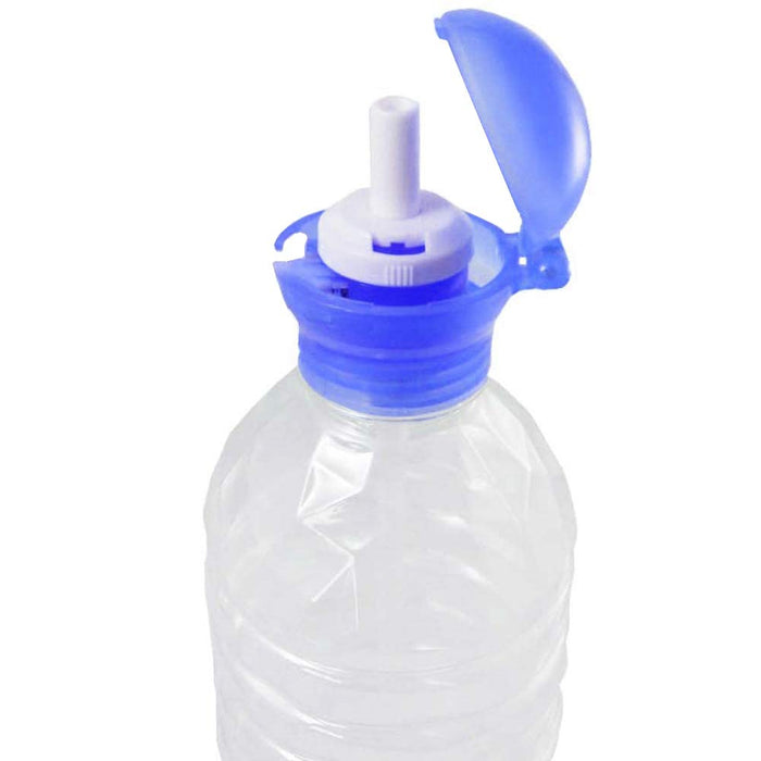 Skater 350ml/500ml Sky Blue Push-Type Plastic Bottle with Straw Cap PSHC3- Japan Figure Store - #1 Bring To You The Best Japanese Goods