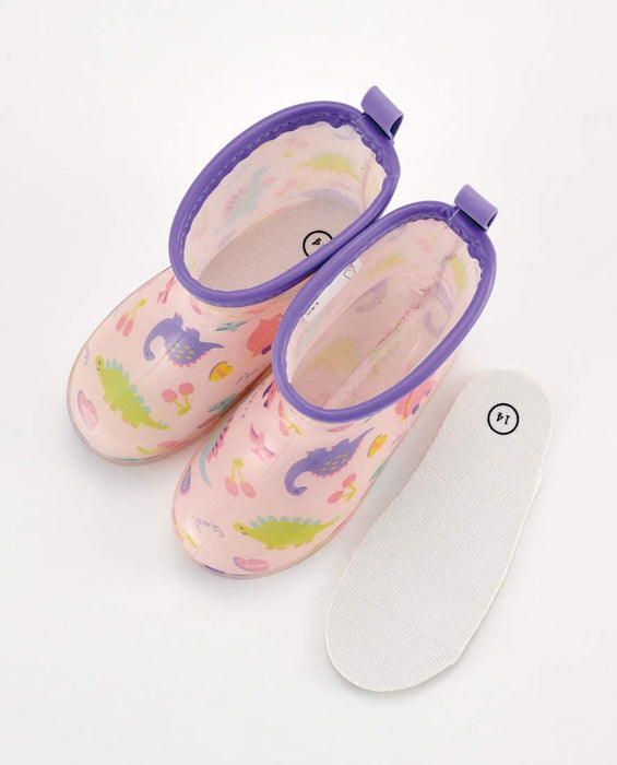 Skater Happy Smile Reflective Tape 14cm Rain Boots for Children- Japan Figure Store - #1 Bring To You The Best Japanese Goods