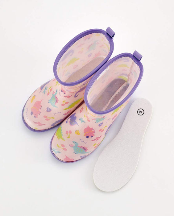 Skater Happy & Smile Kids Rain Boots with Reflective Tape 18cm- Japan Figure Store - #1 Bring To You The Best Japanese Goods