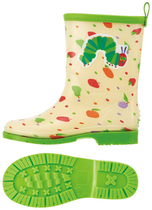 Skater Kids Rain Boots 18Cm Reflective Tape Very Hungry Caterpillar Design