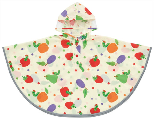 Skater Kids Rain Poncho Very Hungry Caterpillar Theme Suitable for 80-100cm Height- Japan Figure Store - #1 Bring To You The Best Japanese Goods