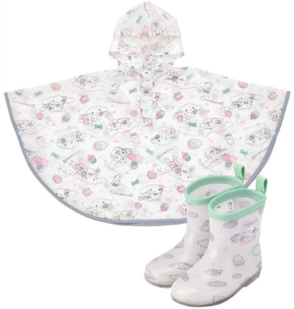 Skater Cinnamoroll Kids Rain Poncho 80-100cm Sanrio Milk & Co Edition- Japan Figure Store - #1 Bring To You The Best Japanese Goods