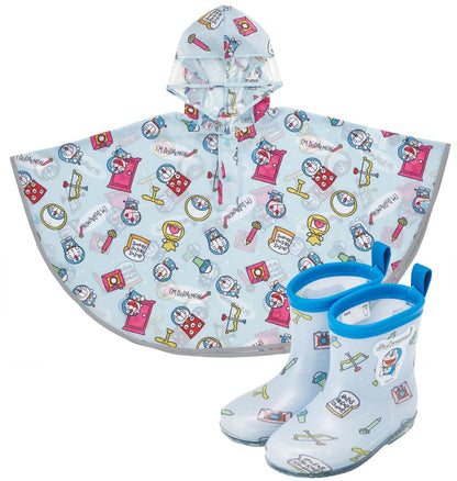 Skater Doraemon Design Rain Poncho for Kids Suitable for 80-100cm Height- Japan Figure Store - #1 Bring To You The Best Japanese Goods