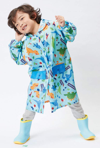 Skater Dinosaur Boys Raincoat for Kids Suitable for Height 110-125cm - Raco1- Japan Figure Store - #1 Bring To You The Best Japanese Goods
