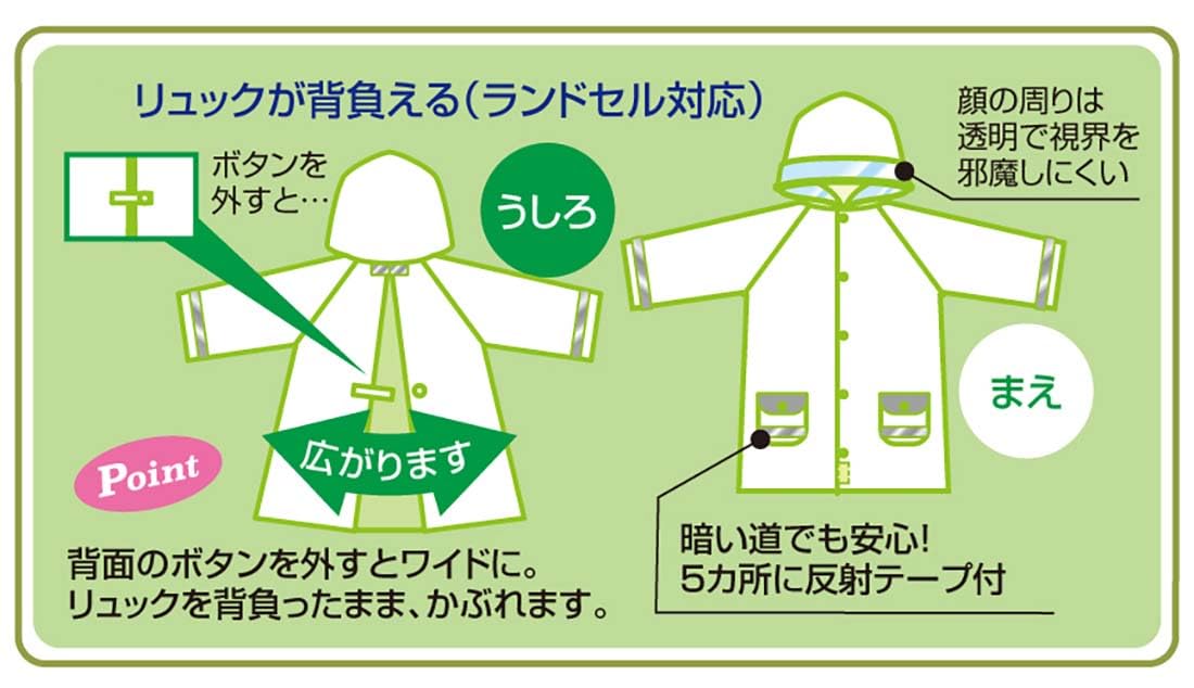 Skater Kids Raincoat Maizen Sisters Design Suitable for Height 110-125cm- Japan Figure Store - #1 Bring To You The Best Japanese Goods