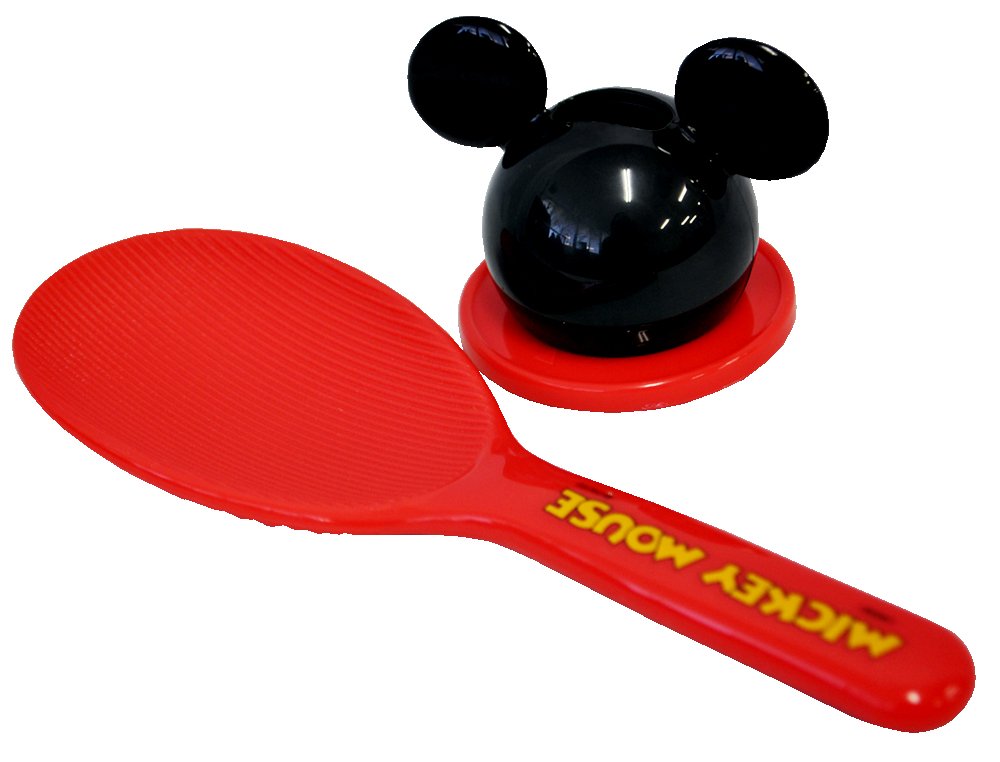 Skater Disney Mickey Mouse SMJ2 Rice Scoop with Stand and Case- Japan Figure Store - #1 Bring To You The Best Japanese Goods
