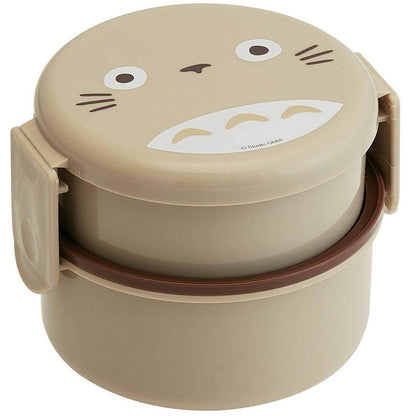 Skater Totoro Round 500ML Bento Lunch Box with Fork - Japanese Ghibli Made- Japan Figure Store - #1 Bring To You The Best Japanese Goods