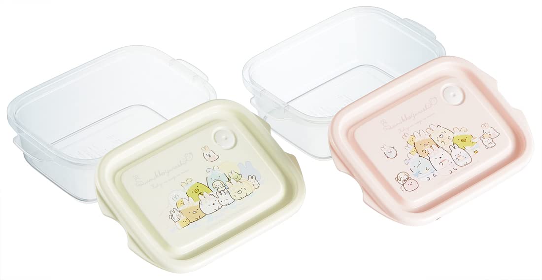 Skater Sumikko Gurashi Rabbit Garden 2P Antibacterial 500ml Sealable Storage Container- Japan Figure Store - #1 Bring To You The Best Japanese Goods