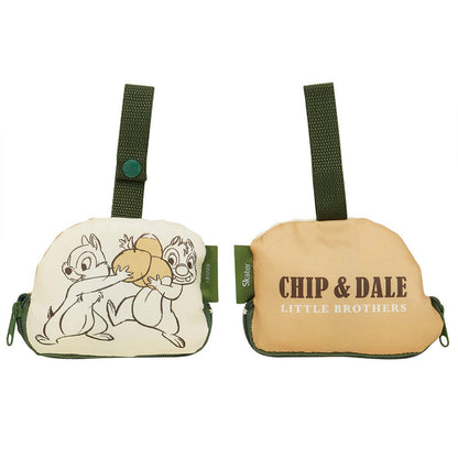 Skater Chip & Dale Eco Shopping Bag with Pouch 420x320x180mm - KBS42P- Japan Figure Store - #1 Bring To You The Best Japanese Goods