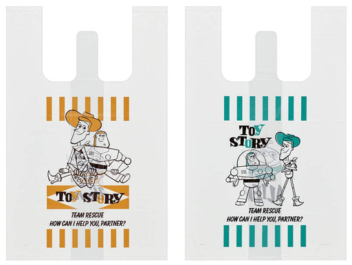 Skater Toy Story Lunch Box-Sized Plastic Shopping Bags Pack of 10 - 40x25x20cm Disney- Japan Figure Store - #1 Bring To You The Best Japanese Goods