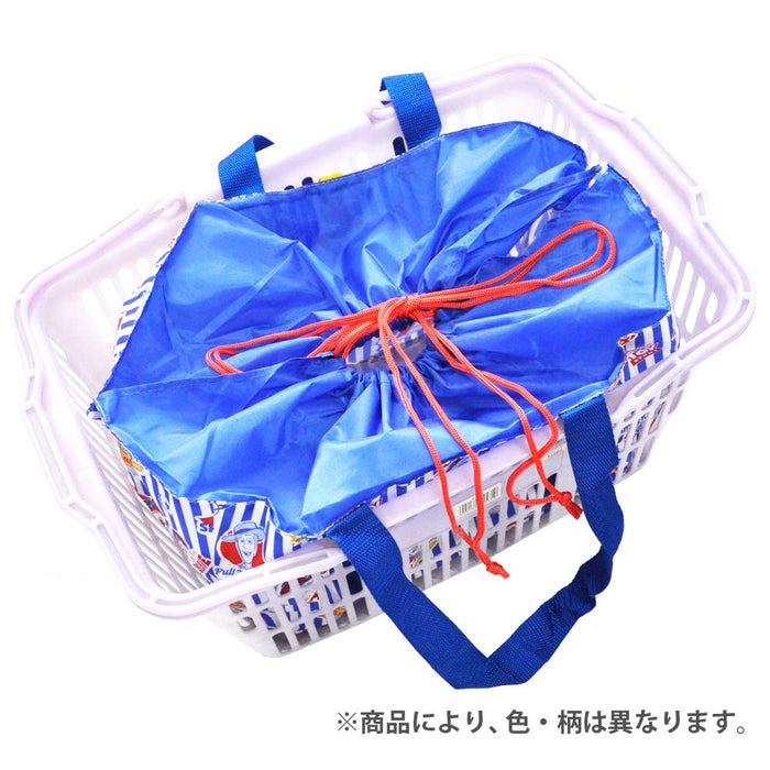 Skater Mickey Mouse Drawstring Shopping Basket Bag Eco-Friendly 33x25x27cm - KBR44- Japan Figure Store - #1 Bring To You The Best Japanese Goods