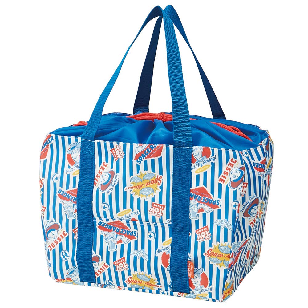 Skater Eco Shopping Basket Bag 33x25x27CM Drawstring Toy Story Design KBR44- Japan Figure Store - #1 Bring To You The Best Japanese Goods