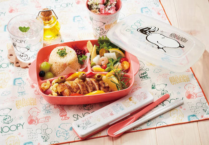 Skater 640ml Snoopy-Themed Lunch Box Perfect for Home-Prepared Bento Meals M Size (LHM1-A)- Japan Figure Store - #1 Bring To You The Best Japanese Goods