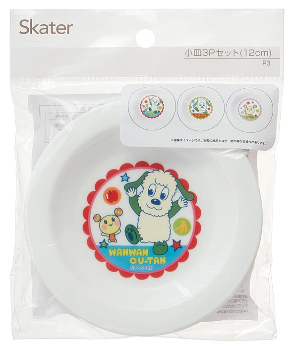 Skater Small Plastic Plates Set of 3 Inai Inai Baa 15cm Made in Japan PA-4- Japan Figure Store - #1 Bring To You The Best Japanese Goods