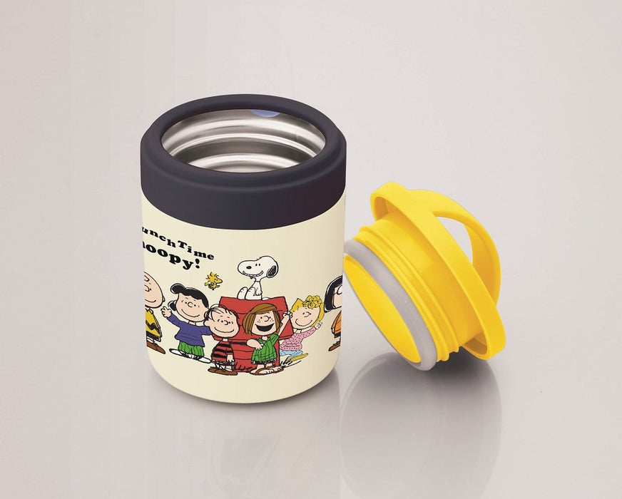 Skater Insulated Soup Jar 300Ml Snoopy Lunchtime Peanuts Design - Ljfc3- Japan Figure Store - #1 Bring To You The Best Japanese Goods