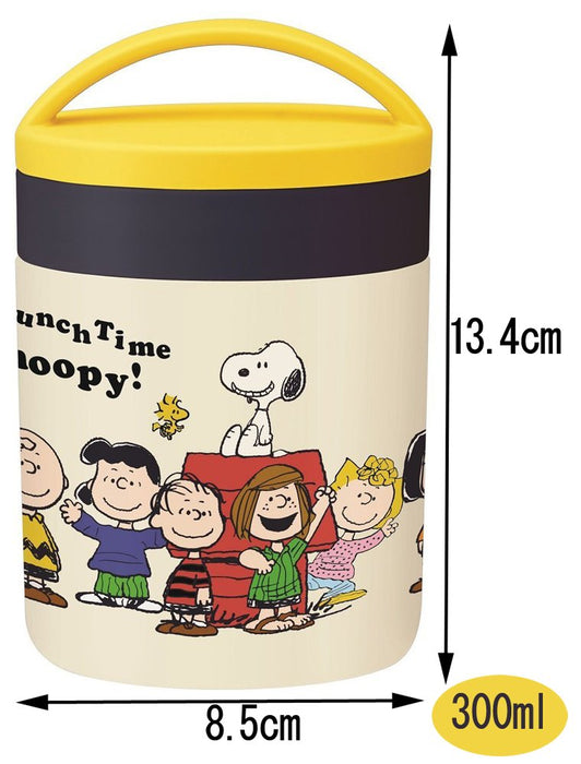 Skater Insulated Soup Jar 300Ml Snoopy Lunchtime Peanuts Design - Ljfc3- Japan Figure Store - #1 Bring To You The Best Japanese Goods