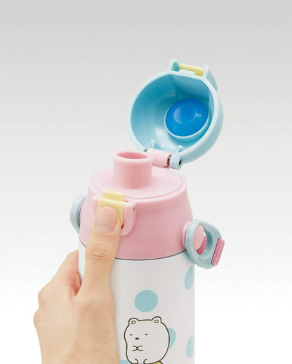 Skater Sumikko Gurashi Stainless Steel Sport Water Bottle Direct Drinking 580ml - Sdc6N- Japan Figure Store - #1 Bring To You The Best Japanese Goods