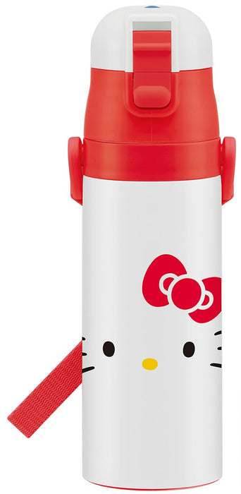 Skater Hello Kitty Face 470ml Stainless Steel Water Bottle for Children- Japan Figure Store - #1 Bring To You The Best Japanese Goods