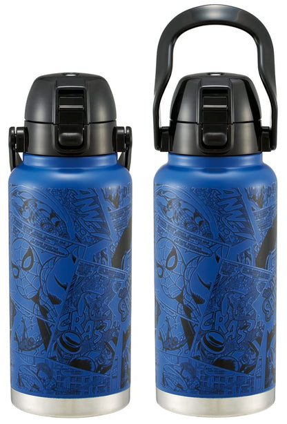 Skater Spiderman 1000ML Stainless Steel Bottle with Handle - Direct Mug