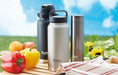 Skater 800ml Black Stainless Steel Water Bottle with Handle