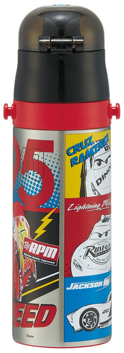 Skater Disney Cars 22 Boys Water Bottle Stainless Steel 470ml Kids Sdc4-A- Japan Figure Store - #1 Bring To You The Best Japanese Goods