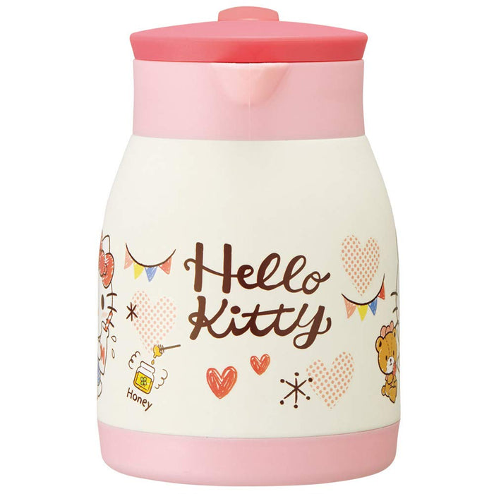 Skater 600ml Stainless Steel Vacuum Double-Walled Pot - Kitty Snack Time Pattern- Japan Figure Store - #1 Bring To You The Best Japanese Goods