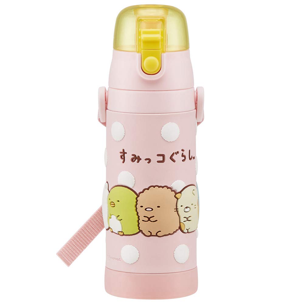 Skater Sumikko Gurashi 3D Printed Stainless Steel Water Bottle for Kids 480ml- Japan Figure Store - #1 Bring To You The Best Japanese Goods