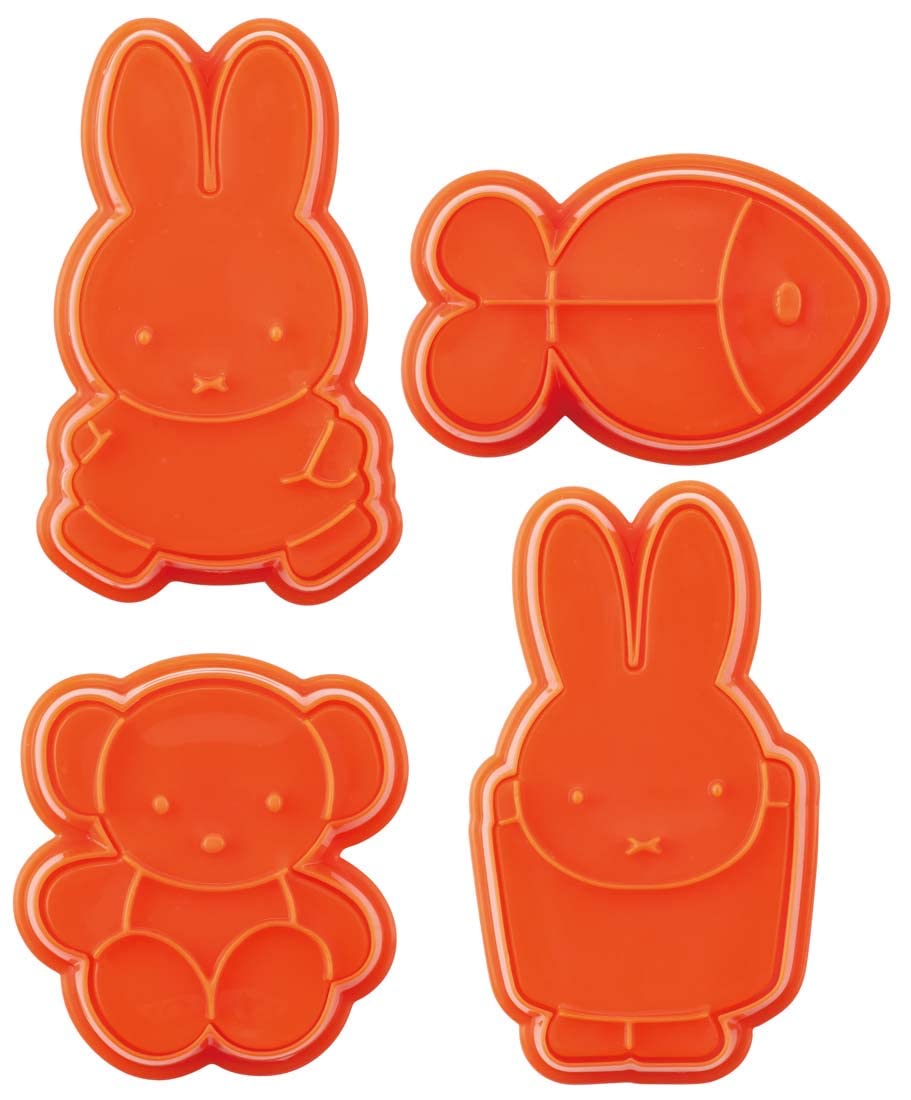 Skater Miffy Set of 4 Bread and Cookie Cutter CSM1-A Stamp Design- Japan Figure Store - #1 Bring To You The Best Japanese Goods
