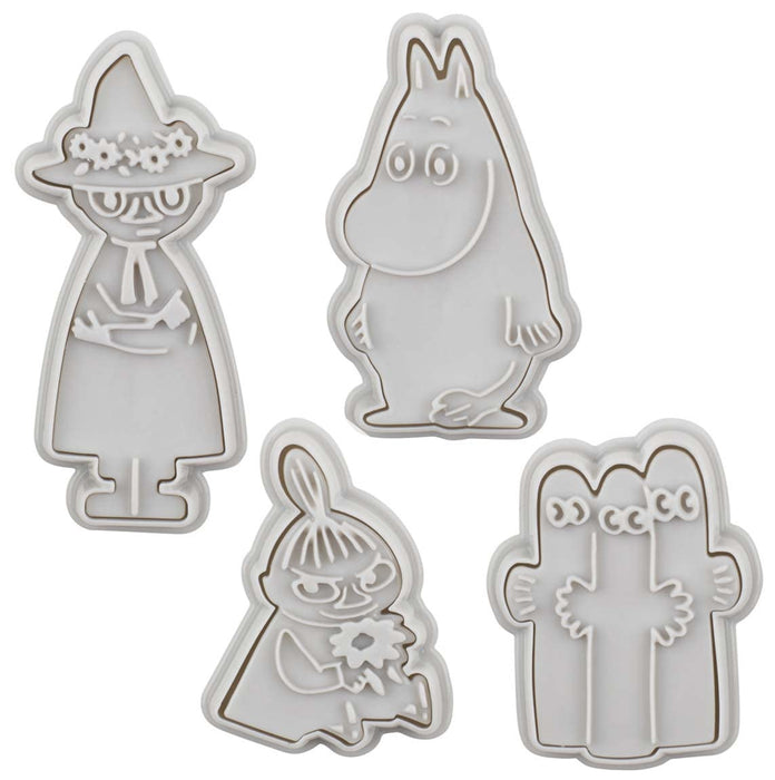 Skater Moomin Bread and Cookie Cutter Stamp Set 4 Pieces CSM1-A- Japan Figure Store - #1 Bring To You The Best Japanese Goods