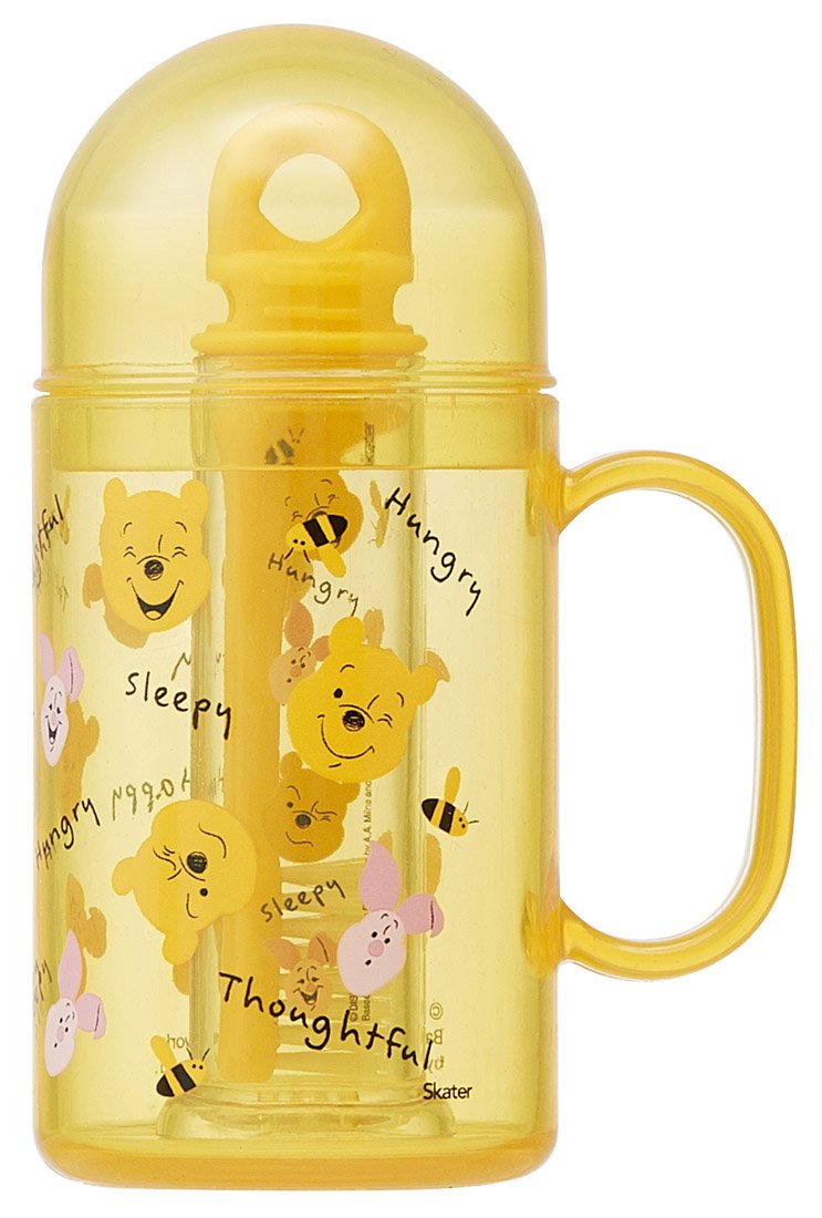 Skater Disney Winnie The Pooh 14.5cm Toothbrush with Dental Case Normal Bristle Hardness- Japan Figure Store - #1 Bring To You The Best Japanese Goods