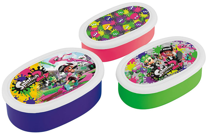 Skater Splatoon 2 Lunch Box Storage Container Set of 3 - Made In Japan- Japan Figure Store - #1 Bring To You The Best Japanese Goods