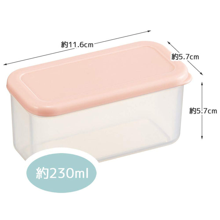 Skater Pink 230ml Portioned Microwave Safe Storage Containers Rectangular Pack of 2- Japan Figure Store - #1 Bring To You The Best Japanese Goods