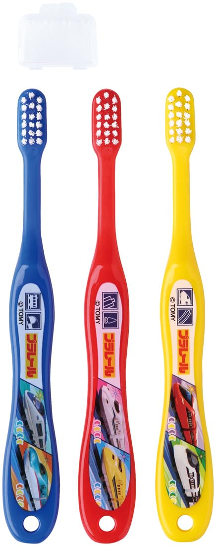 Skater 3-Piece Soft Toothbrush Set 14cm for Preschoolers 3-5 Years Old Plarail 23 Tb5St-A- Japan Figure Store - #1 Bring To You The Best Japanese Goods