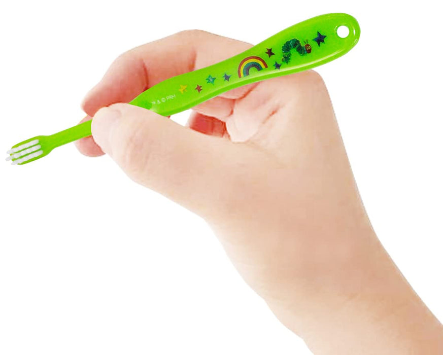 Skater Soft Baby Toothbrush Set 0-3 Years 8-Piece Very Hungry Caterpillar 15cm- Japan Figure Store - #1 Bring To You The Best Japanese Goods