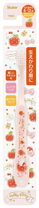 Skater Hello Kitty Happiness Toothbrush Normal Bristle 6-12 Years 15.5cm TB6S- Japan Figure Store - #1 Bring To You The Best Japanese Goods