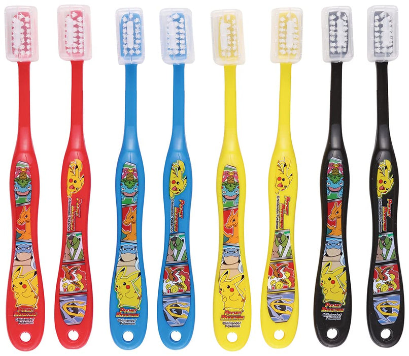 Skater Kids Toothbrush Set Soft Bristles 8 Pieces 15.5cm Suitable for Ages 6-12 Pokemon Series- Japan Figure Store - #1 Bring To You The Best Japanese Goods