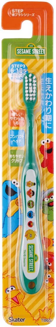Skater Soft Sesame Street Toothbrush for 6-12 Years Old 15.5cm Tb6S-A- Japan Figure Store - #1 Bring To You The Best Japanese Goods