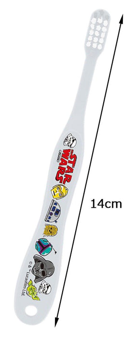 Skater Star Wars 14cm Toothbrush for Preschoolers (3-5 Years) with Normal Bristle Hardness- Japan Figure Store - #1 Bring To You The Best Japanese Goods