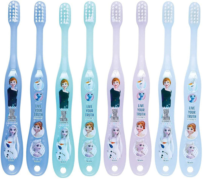 Skater Disney Frozen 2 Soft Toothbrush Set 14cm 8 Pieces for 3-5 Years Old- Japan Figure Store - #1 Bring To You The Best Japanese Goods