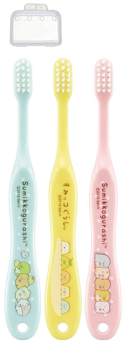 Skater Soft Toothbrush for Kids Ages 3-5 Sumikko Gurashi Themed 14cm 3-Pack- Japan Figure Store - #1 Bring To You The Best Japanese Goods
