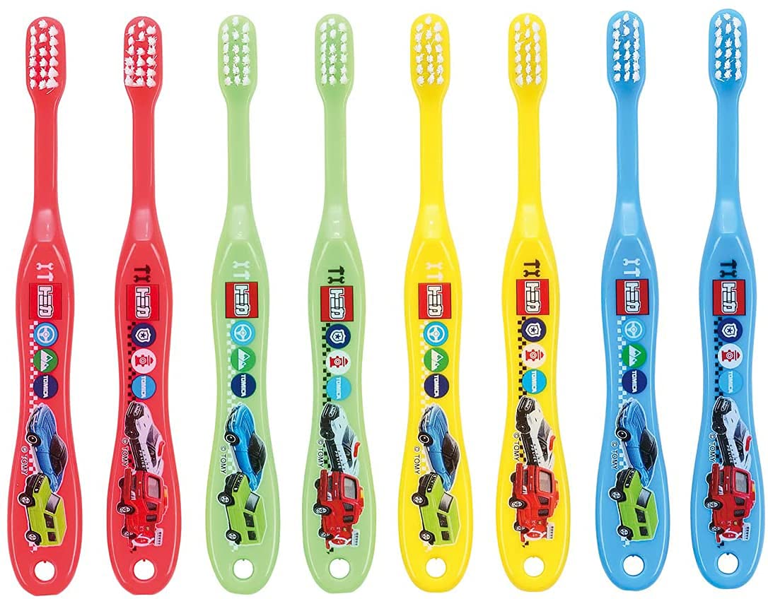 Skater 8-Pack Soft Toothbrush for 3-5yr Preschoolers 14cm Tomica TB5Se-A Model- Japan Figure Store - #1 Bring To You The Best Japanese Goods