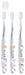 Skater Soft Clear Toothbrush Set for Preschoolers Ages 3-5 Chiikawa Tbcr5T-A 3-Pack- Japan Figure Store - #1 Bring To You The Best Japanese Goods