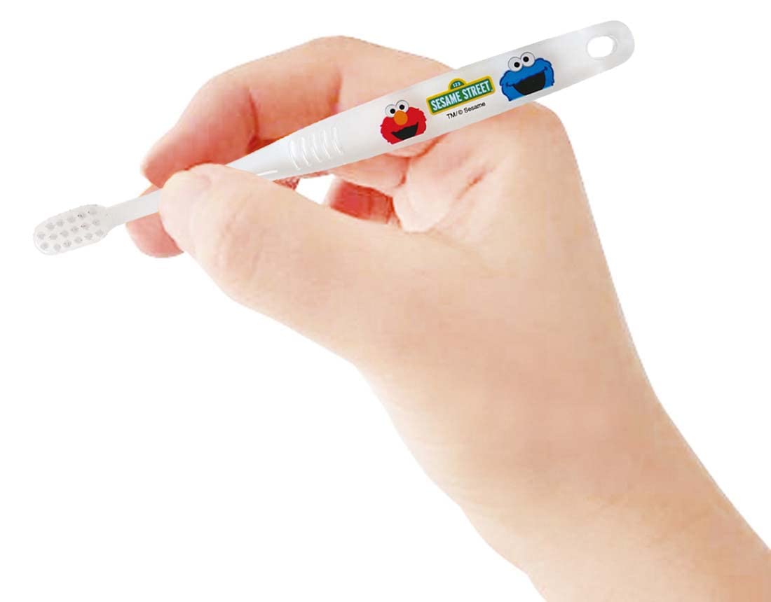 Skater Sesame Street Soft Toothbrush Set for Kids Ages 3-5 Clear 3 Pieces- Japan Figure Store - #1 Bring To You The Best Japanese Goods
