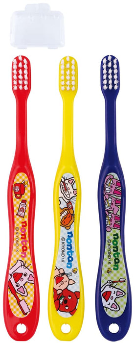 Skater Soft Toothbrush for Preschoolers Age 3-5 14cm Pack of 3 Nontan - Tb5St-A- Japan Figure Store - #1 Bring To You The Best Japanese Goods