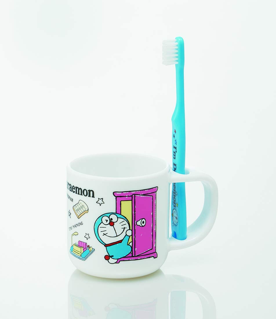 Skater Doraemon Kids Toothbrush Set with Stand & Cup for 3-5 Year Olds 180ml 14.5 cm- Japan Figure Store - #1 Bring To You The Best Japanese Goods