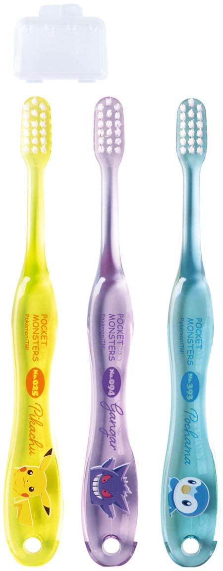 Skater Preschoolers Soft Toothbrush Ages 3-5 Pokemon Set of 3 Tb5Sct-A- Japan Figure Store - #1 Bring To You The Best Japanese Goods